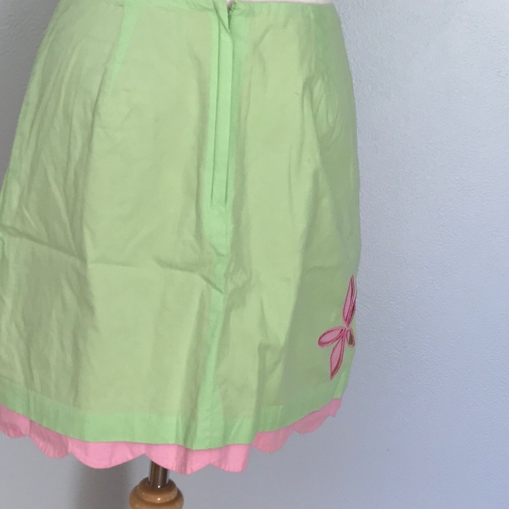 Lilly Pulitzer Classic Pink Green Cherry Skirt - Picture 3 of 5